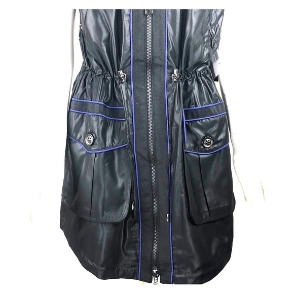 Bnwt-g.e.t Water Resistant Coat/Jacket Edgy/ Sleek - Picture 7 of 8